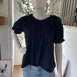 Loft Eyelet Blouse, Size XS